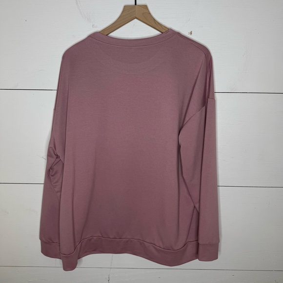 Pink ‘Merry & Bright’ Knit Top Size XXL - Picture 4 of 4